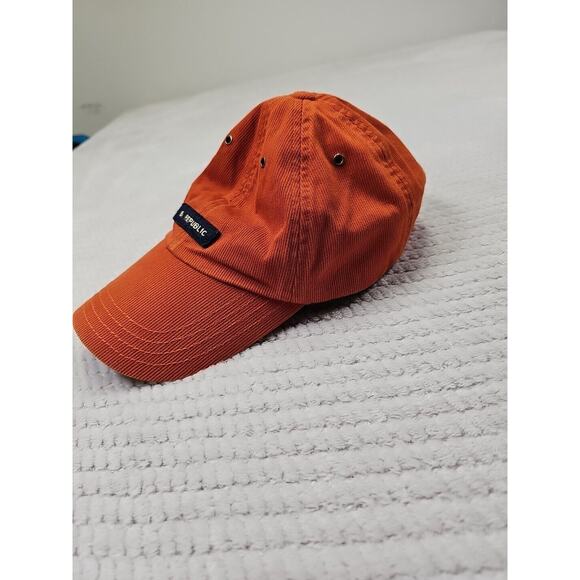 Banana Republic Hat Adult One Size Adjustable Orange Corduroy - Picture 3 of 8